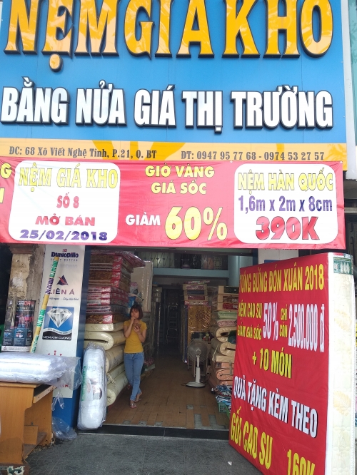 Nệm giá rẻ Bình Thạnh