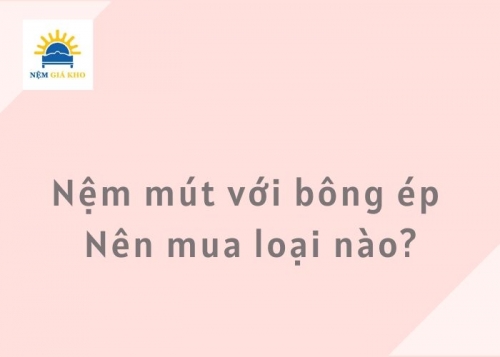 So sánh nệm mút với nệm bông ép