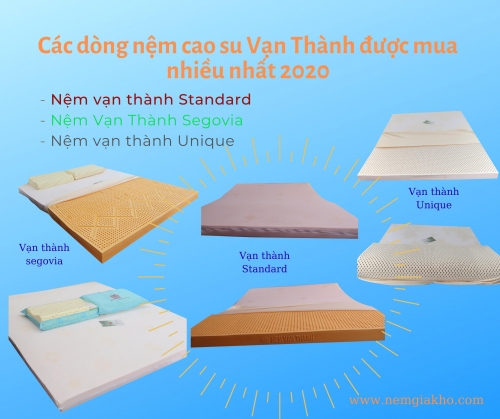 Các dòng nệm vạn thành được ưu chuộng nhất 2026