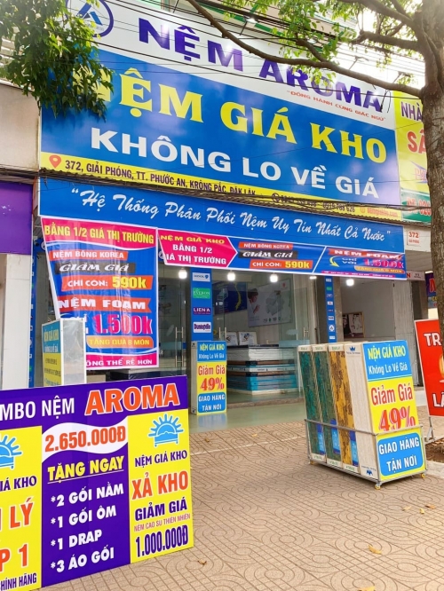cửa hàng nệm giá kho tại Phước An Daklak