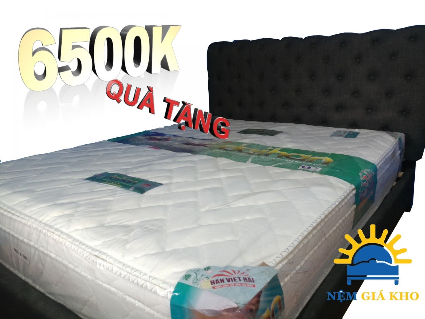 Combo Giường Nệm Nhiều Khuyến Mãi và Quà Tặng tại Nệm Giá Kho