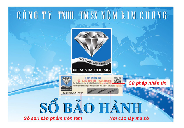 Cửa hàng đại lý Nệm cao su Kim Cương tại Bình Dương