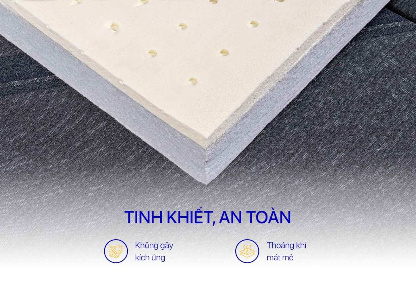 Nệm Gấp 3 Cao Su Bông Diamond Kim Cương