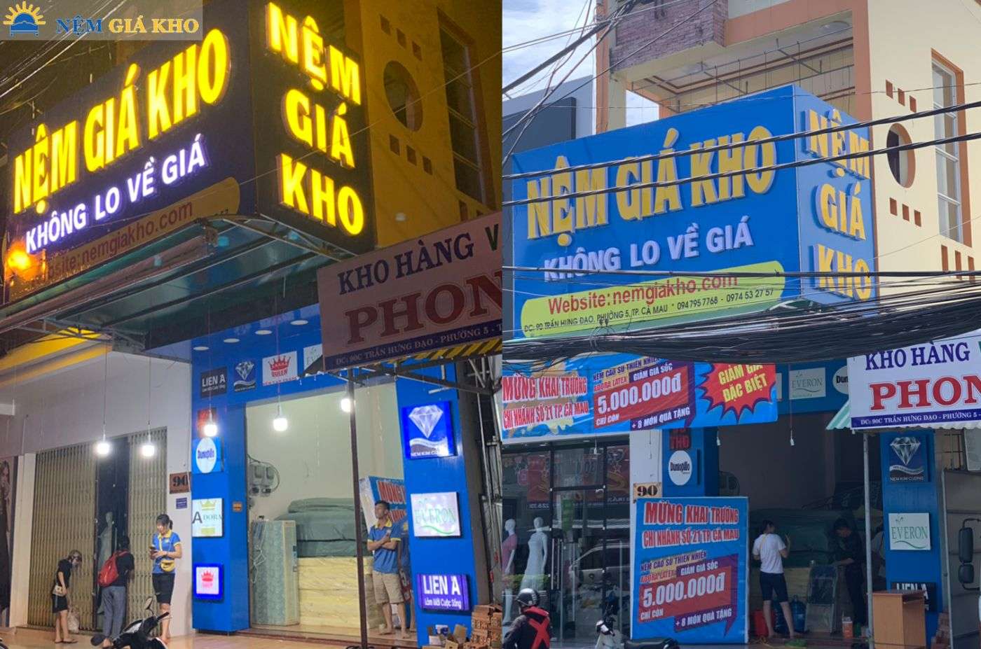 bảng giá nệm bông ép everon ceramic giảm giá năm 2019