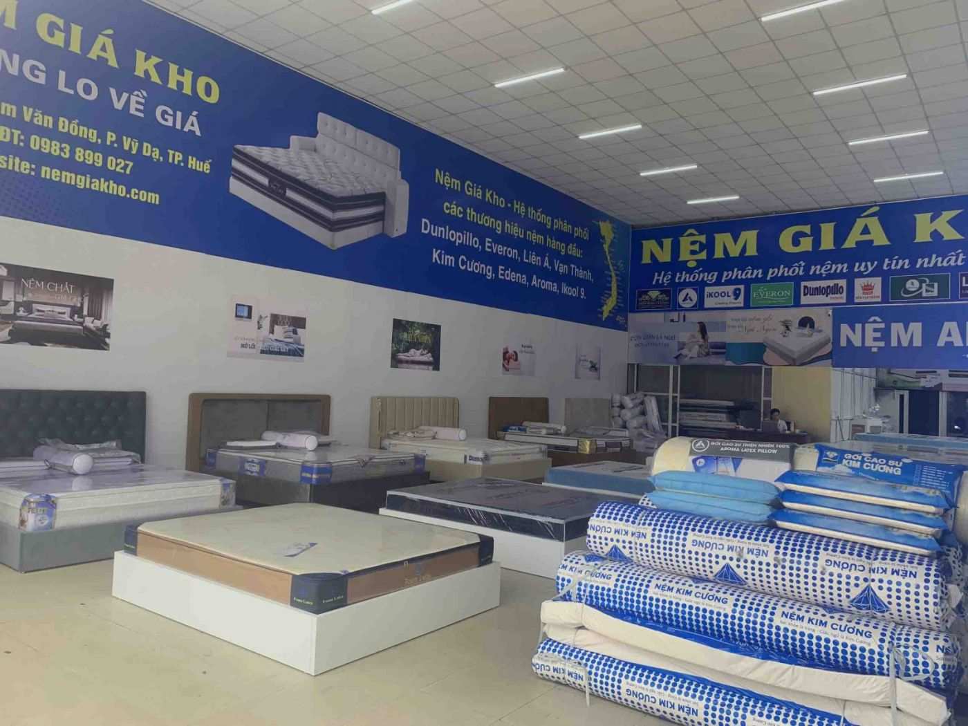 Cửa hàng đại lý nệm giá rẻ tại Huế