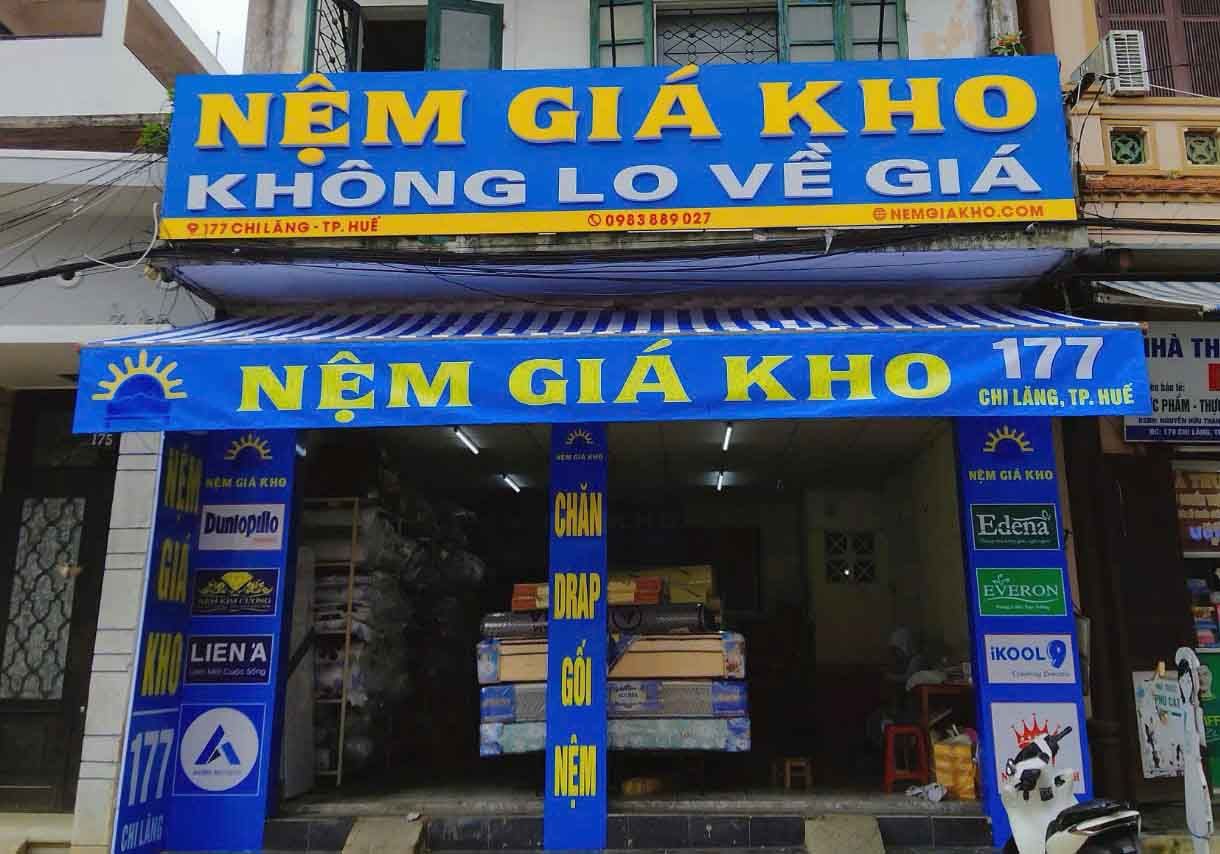 Cửa hàng đại lý nệm giá rẻ tại Huế