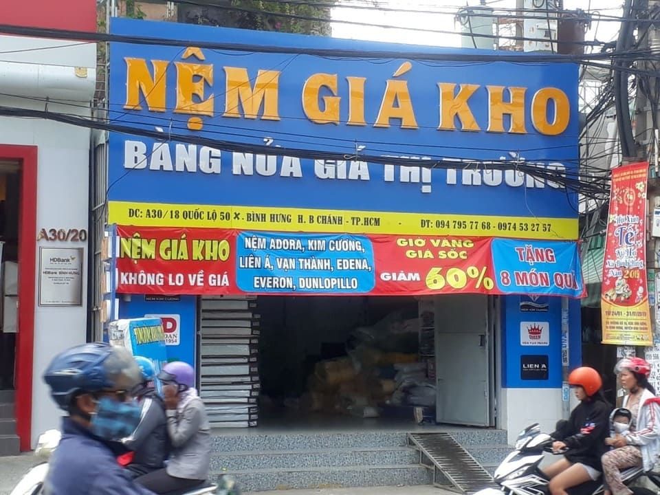Cửa hàng nệm cao su ,lò xo , bông ép bình chánh 6 Cửa hàng nệm Bình Chánh