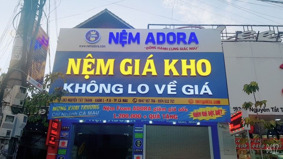 khai trương showroom nệm giá kho thứ 3 tại Cà Mau