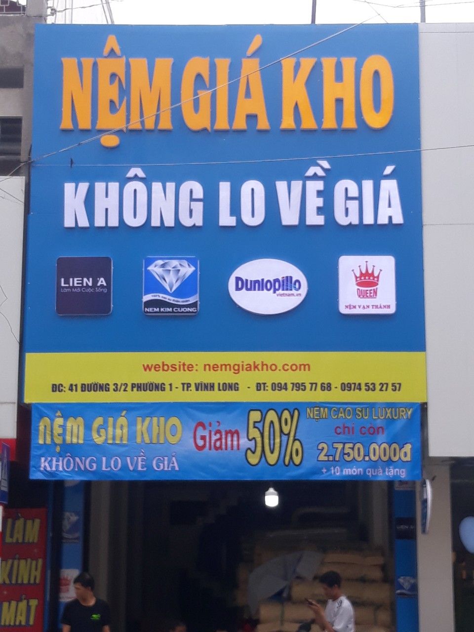 cửa hàng nệm Vĩnh Long