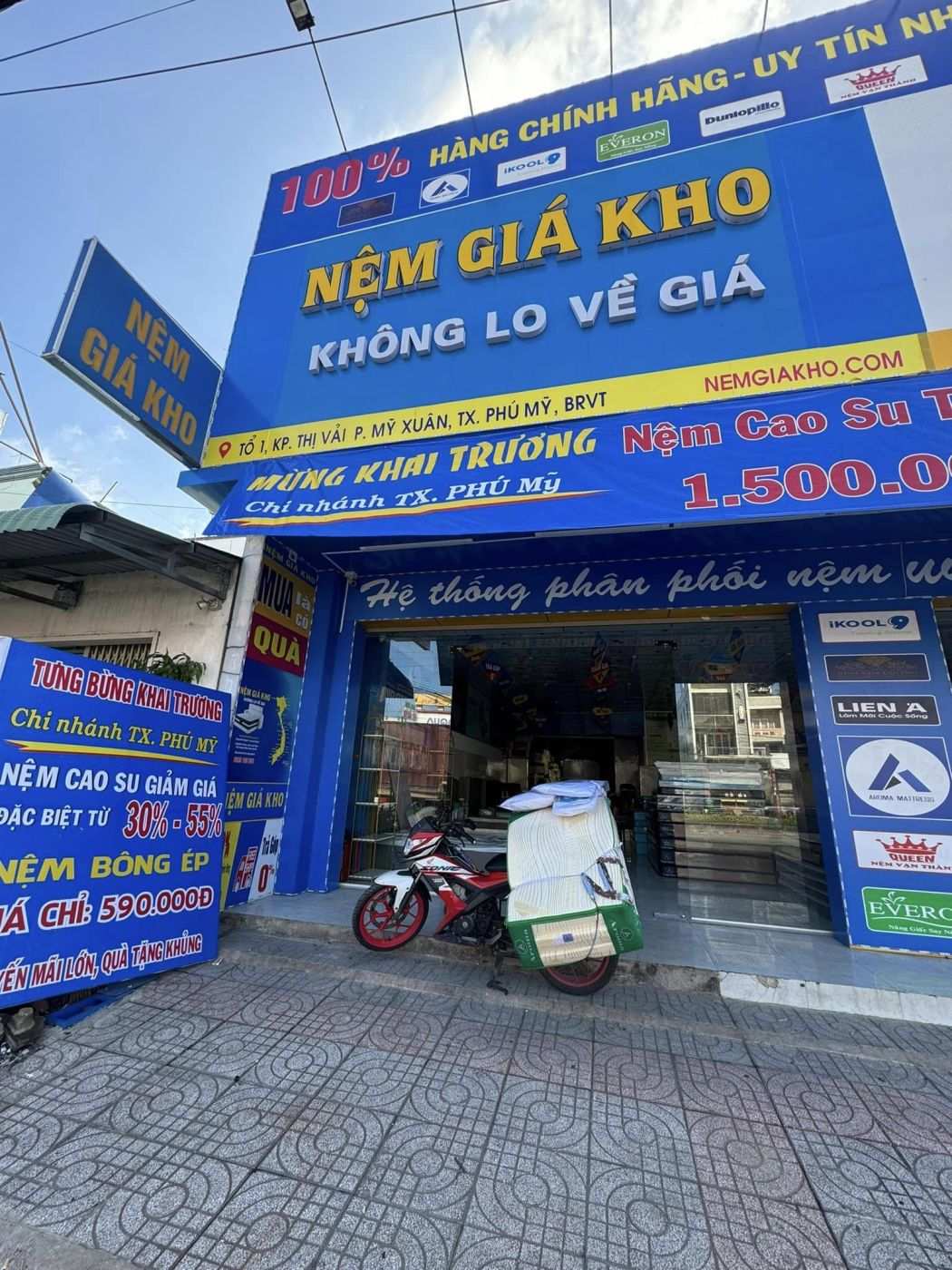 Cửa hàng nệm giá rẻ tại Bà Rịa
