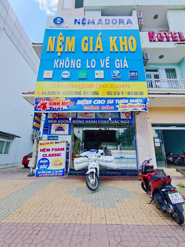 Cửa hàng nệm giá rẻ tại Bàu Bàng Bình Dương