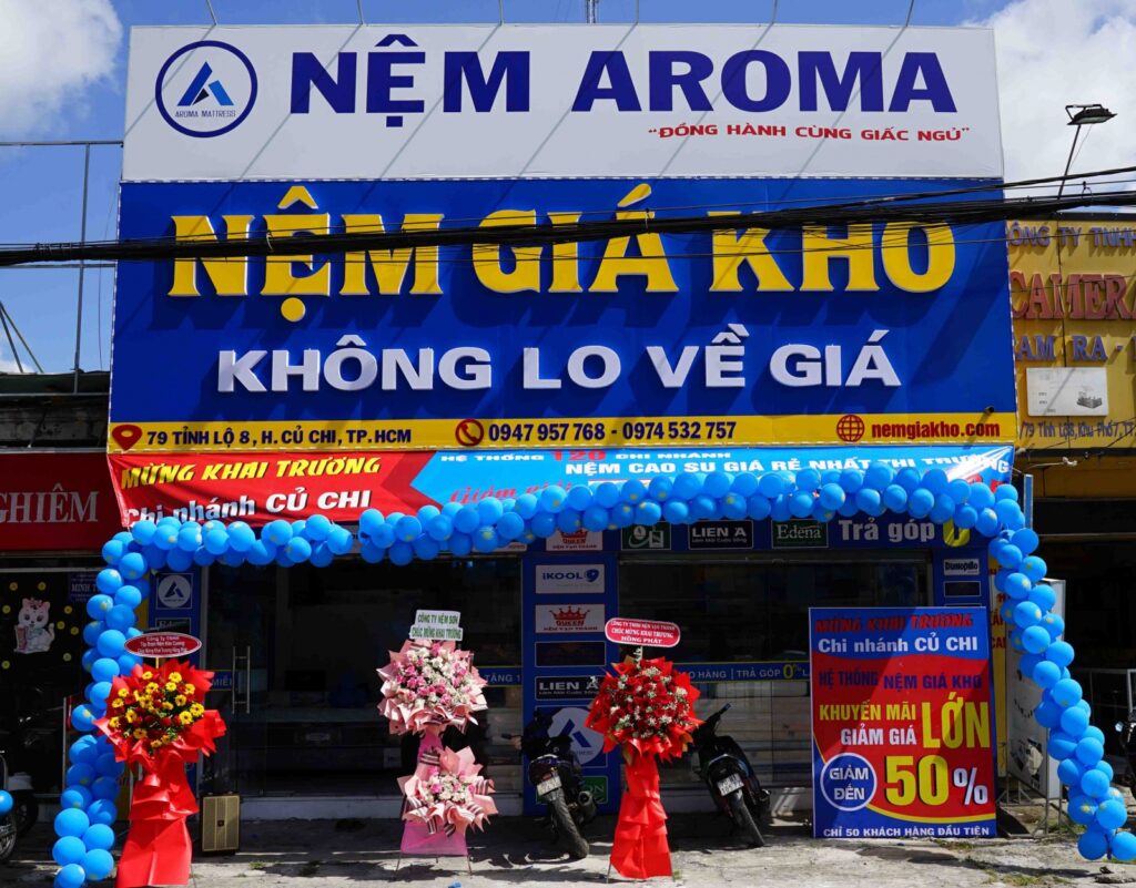 Cửa hàng nệm giá rẻ tại Củ Chi