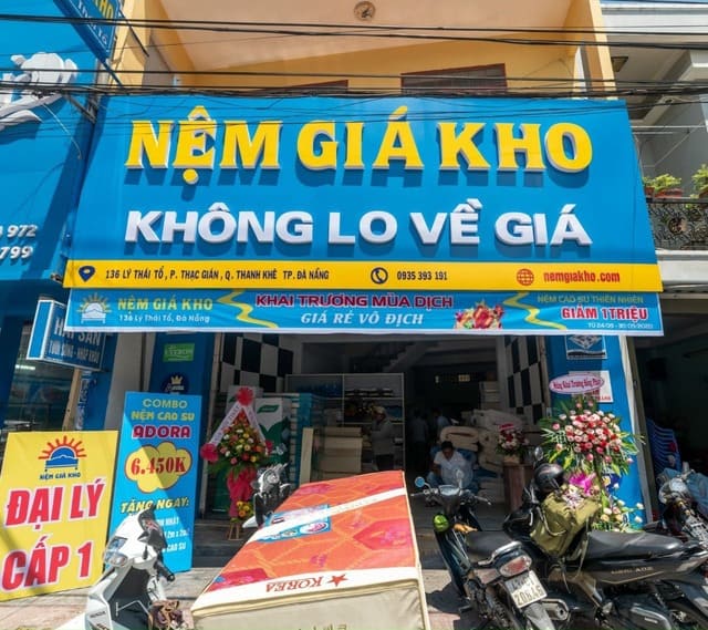 Cửa hàng nệm giá rẻ tại Đà Nẵng