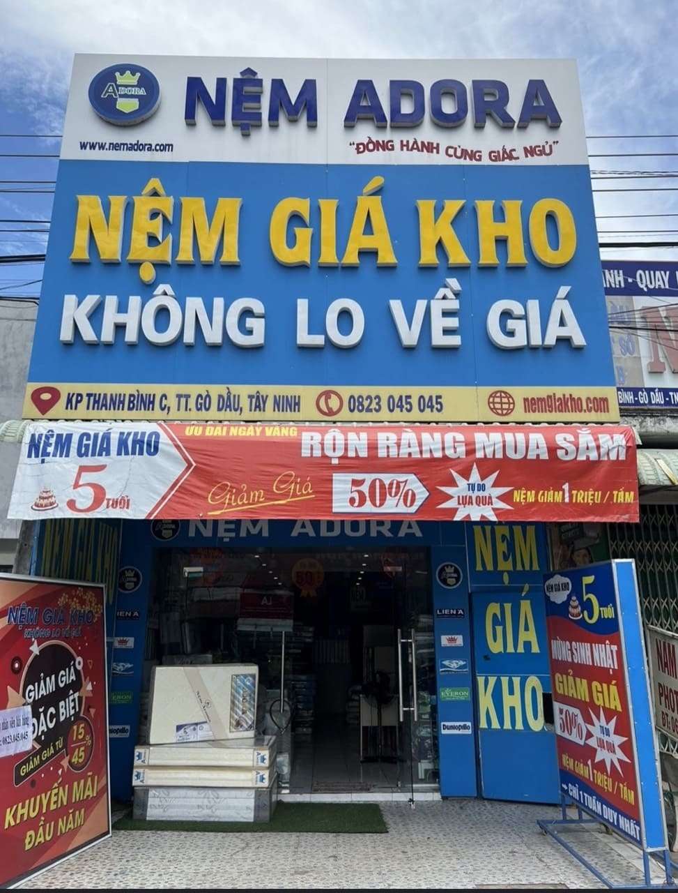 Cửa hàng nệm giá rẻ tại Gò Dầu Tây Ninh 5 Cửa hàng nệm giá rẻ tại Gò Dầu Tây Ninh