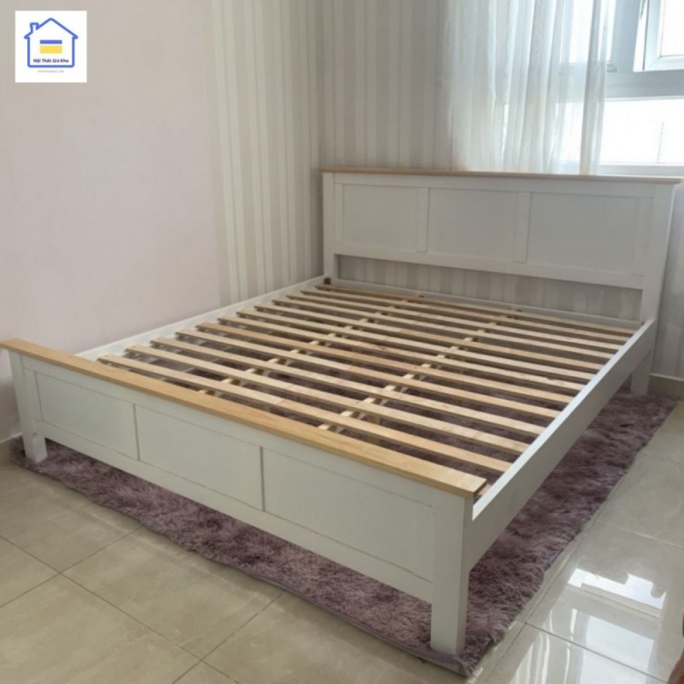 Giường gỗ thông giá rẻ 4 Giường gỗ thông giá rẻ
