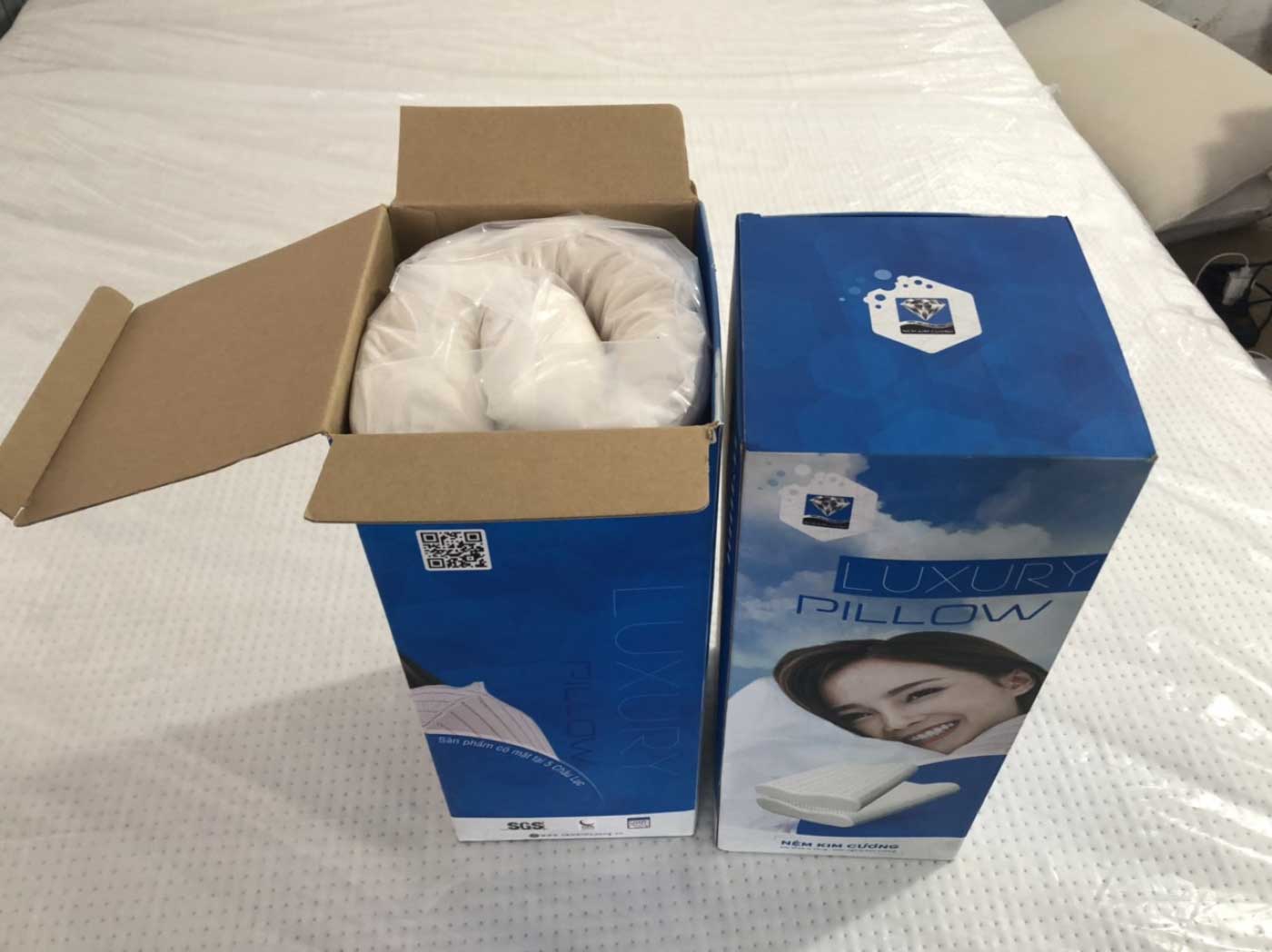 Gối cao su Kim Cương Luxury Pillow