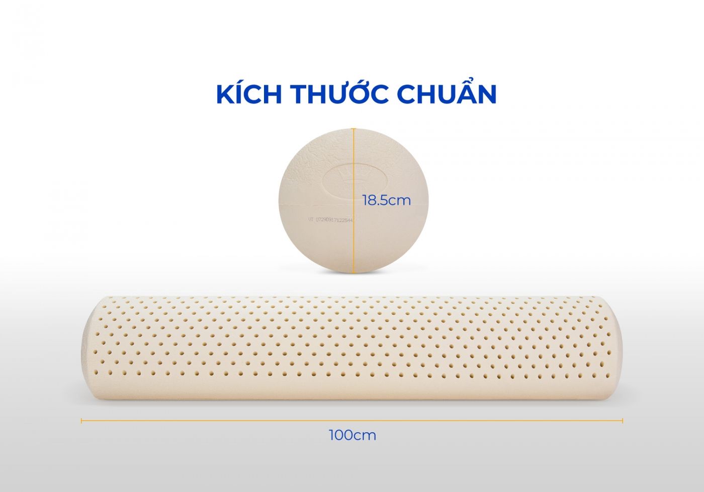 Gối ôm cao su Bolster Vạn Thành 3 Gối ôm cao su Bolster Vạn Thành