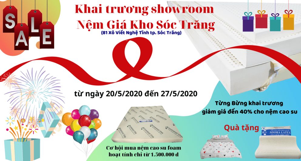 Khai Trương Nệm Giá Kho Sóc Trăng 7 Khai Trương Nệm Giá Kho Sóc Trăng