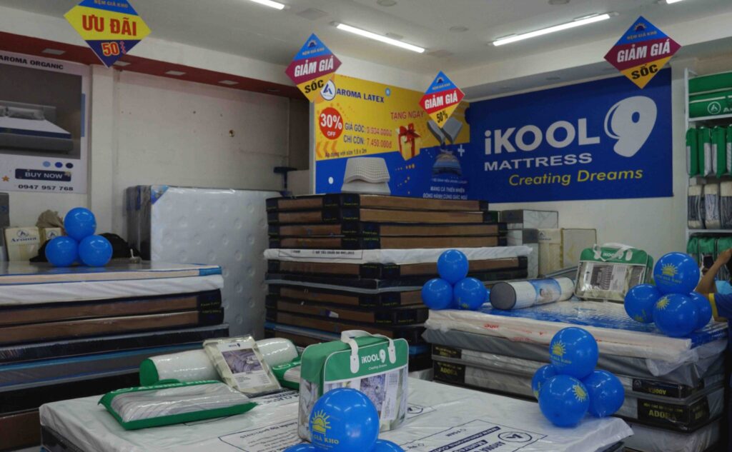 Khai trương cửa hàng nệm giá kho tại Củ Chi