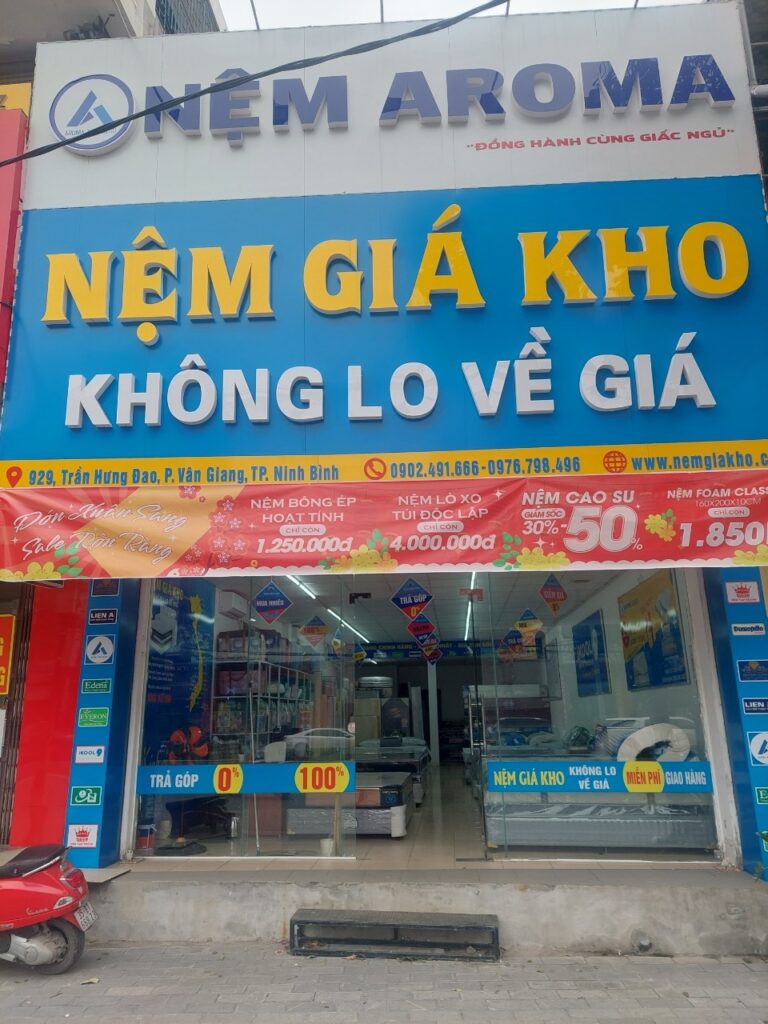 Khai trương cửa hàng nệm giá kho tại Ninh Bình