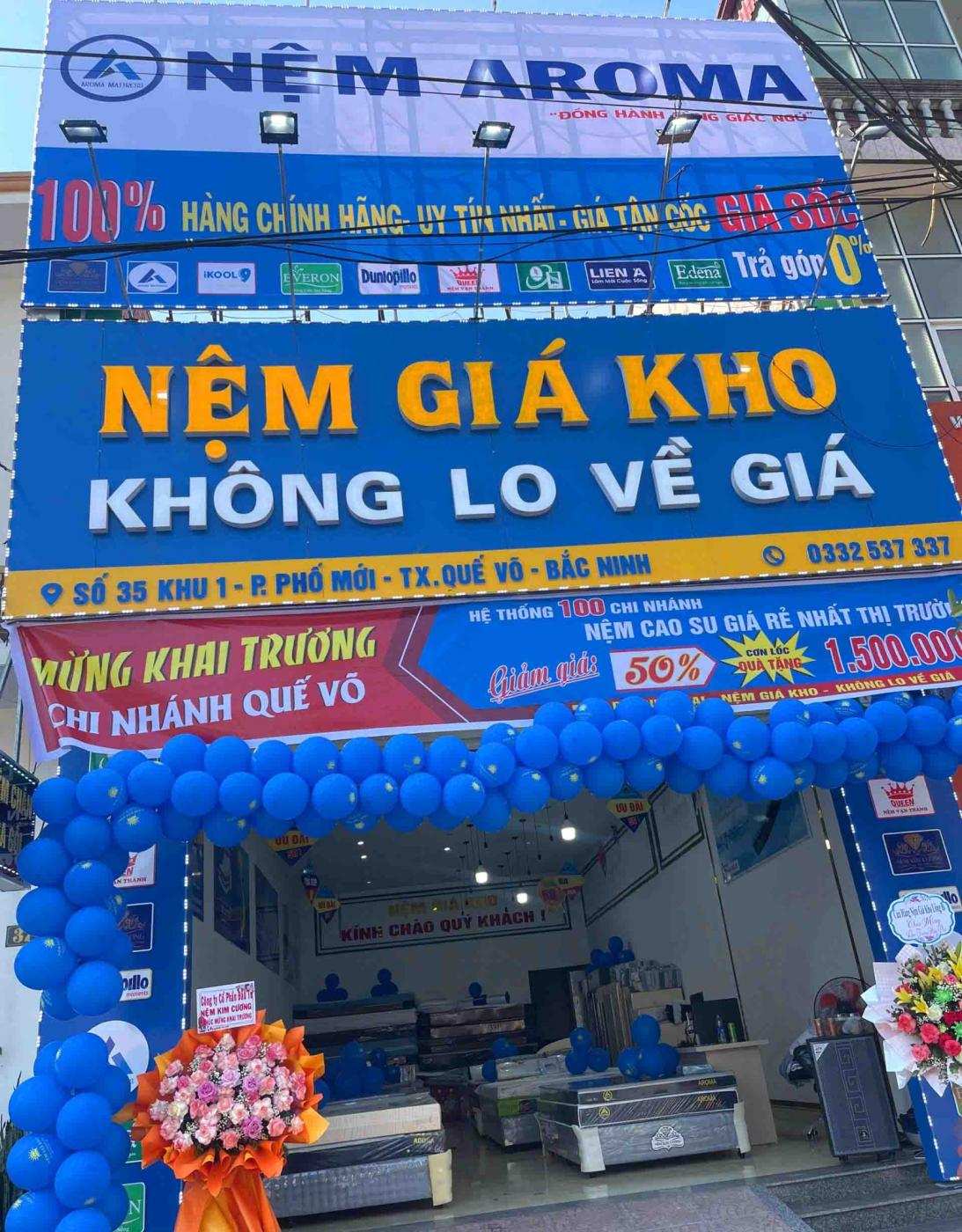 Khai Trương Cửa Hàng Nệm Giá Kho Tại Thị Xã Quế Võ, Bắc Ninh 3 Khai Trương Cửa Hàng Nệm Giá Kho Tại Thị Xã Quế Võ, Bắc Ninh