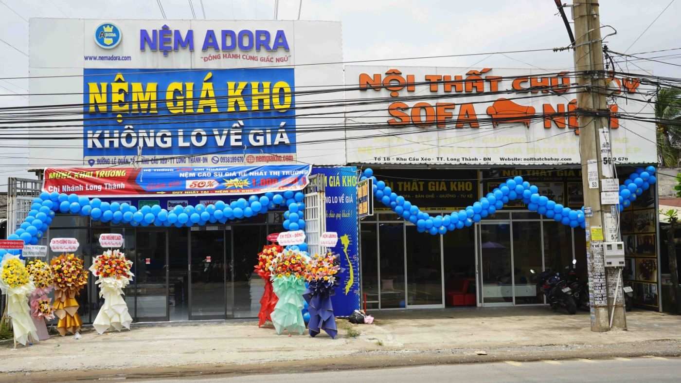 Khai trương mở rộng cửa hàng nệm giá kho tại Long Thành Đồng Nai 9 Khai trương mở rộng cửa hàng nệm giá kho tại Long Thành Đồng Nai