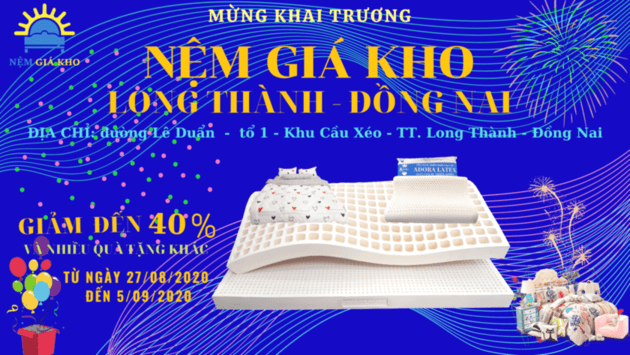 Khai trương showroom nệm giá kho Long Thành Đồng Nai 9 Khai trương showroom nệm giá kho Long Thành Đồng Nai