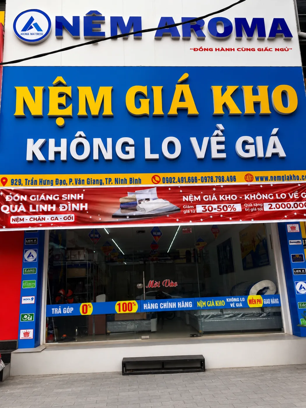 Cửa hàng đệm giá rẻ tại Ninh Bình