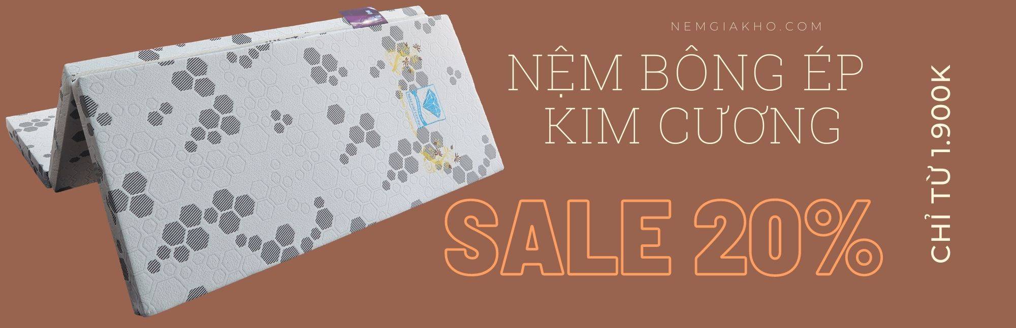Nệm bông ép giá rẻ? 12 Ná»m bông ép Kim Cương