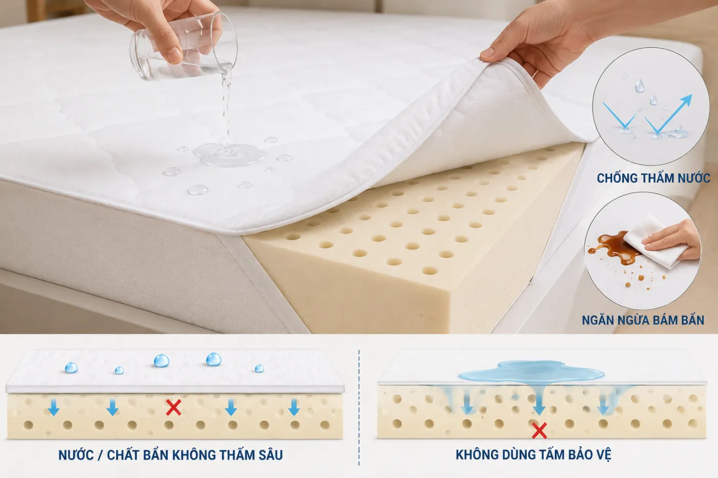 Nệm Cao Su Có Giặt Được Không Hướng Dẫn Vệ Sinh Đúng Cách