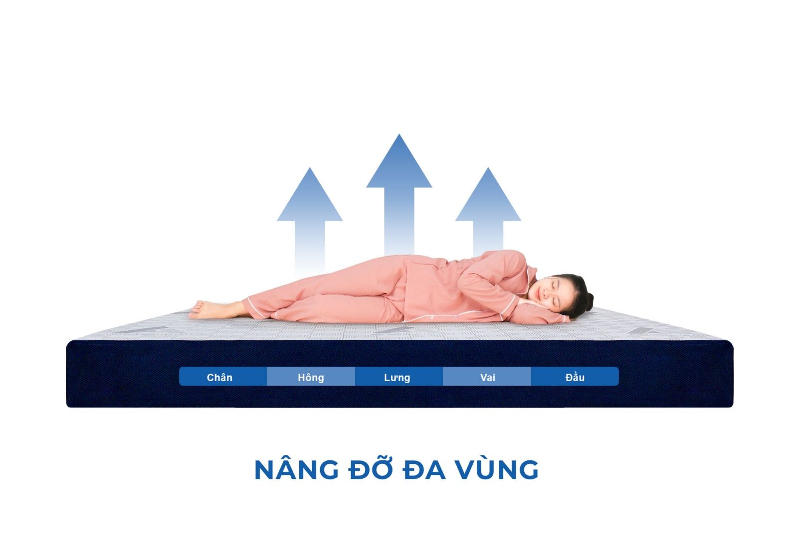 Nệm cao su Aroma Grey 16 Nệm cao su hoạt tính Aroma Grey