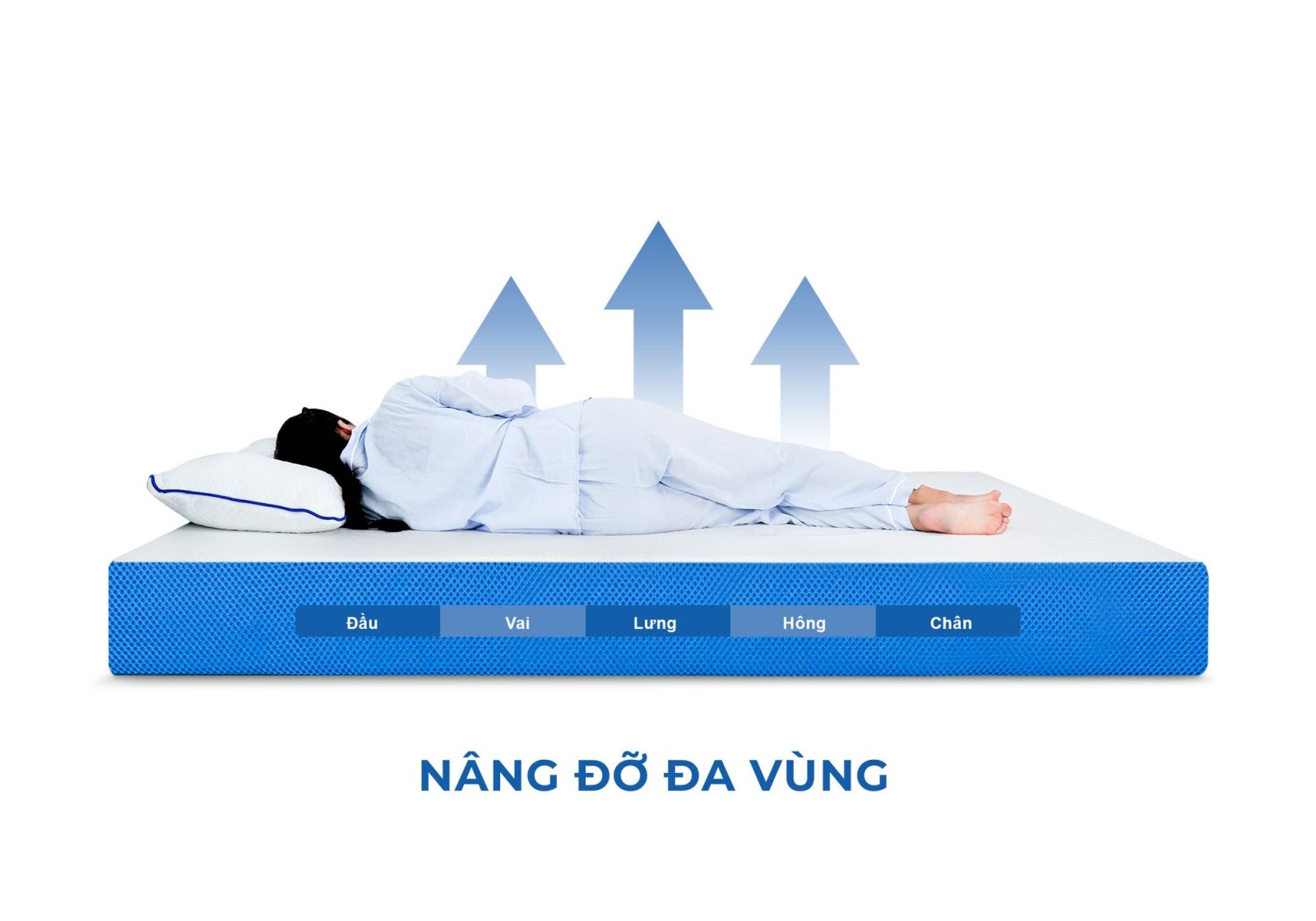 Nệm cao su liên kết Aroma Natural rubber 18 Nệm cao su liên kết Natural rubber