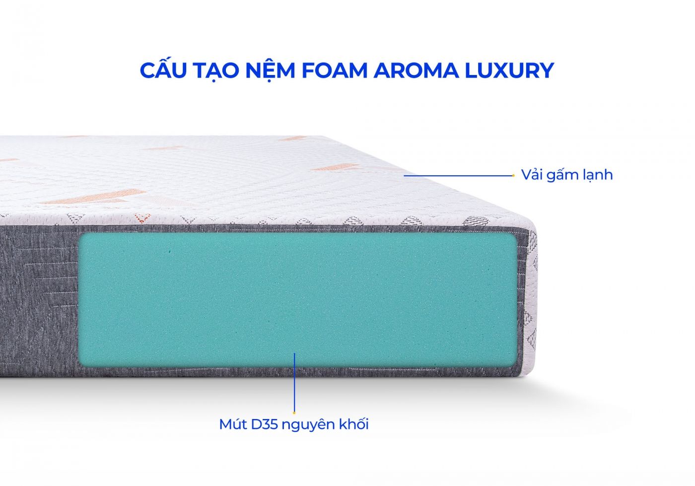 Nệm Foam Aroma Luxury Plus 4 Nệm Foam Aroma Luxury Plus
