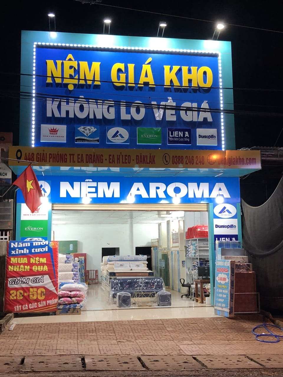 Cửa hàng nệm giá rẻ tại TT Ea Drăng Daklak