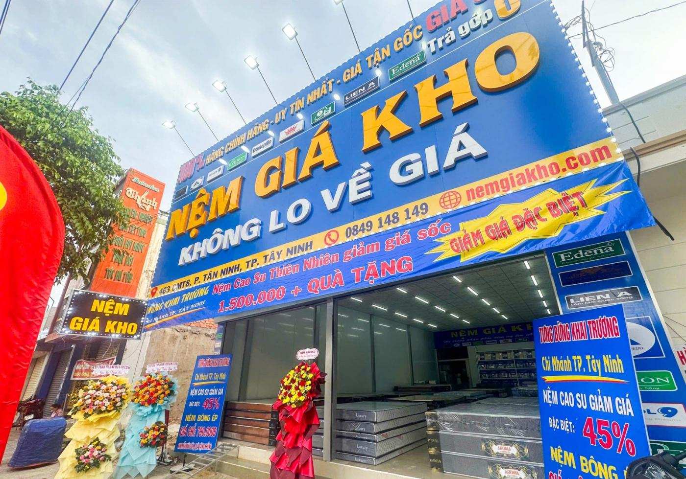 Nệm Giá Kho Khai Trương Showroom Mới Tại Tân Ninh Tp.Tây Ninh 6 Nệm Giá Kho Khai Trương Showroom Mới Tại Tân Ninh Tp.Tây Ninh