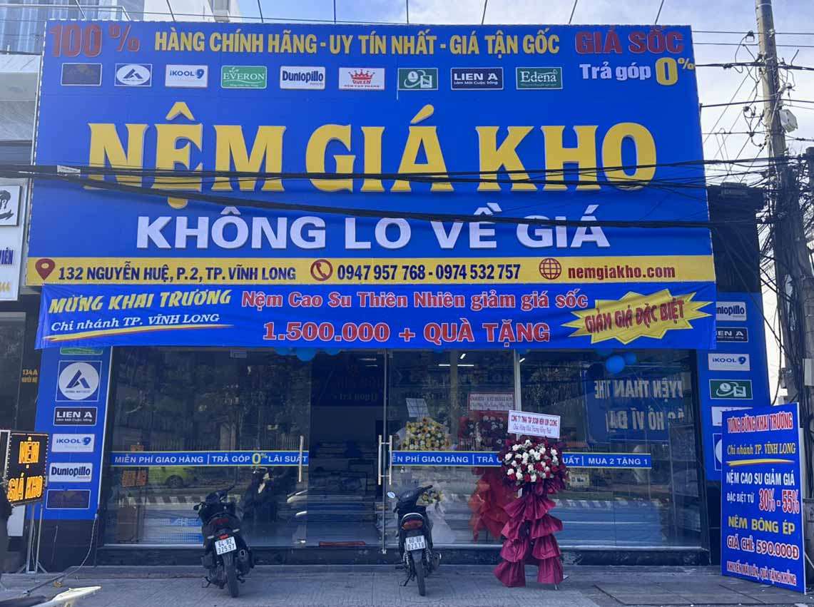 Khai trương chi nhánh Nệm Giá Kho mới tại Vĩnh Long 9 Khai trương chi nhánh Nệm Giá Kho mới tại Vĩnh Long