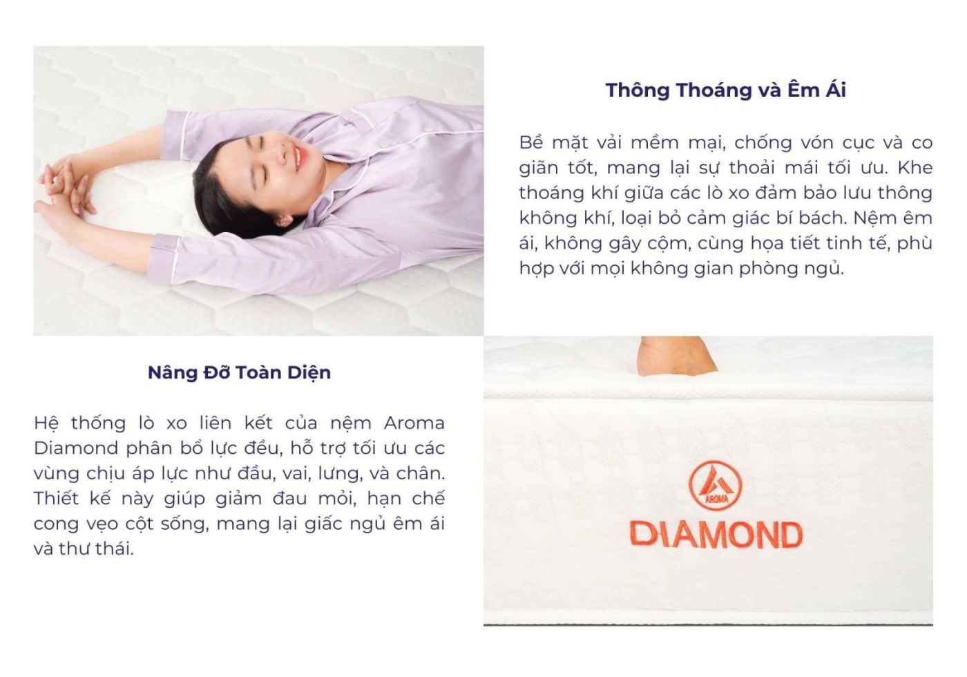Nệm lò xo Aroma Diamond
