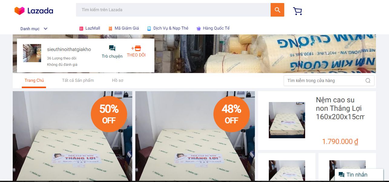 mua nệm bông ép giá rẻ Lazada 6 mua nệm bông ép giá rẻ Lazada