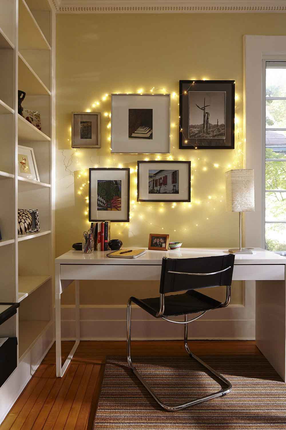 Trang trí phòng ngủ đẹp bằng đèn LED 15 Trang trí phòng ngủ đẹp bằng đèn LED