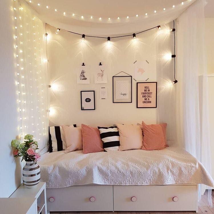 Trang trí phòng ngủ đẹp bằng đèn LED 10 Trang trí phòng ngủ đẹp bằng đèn LED