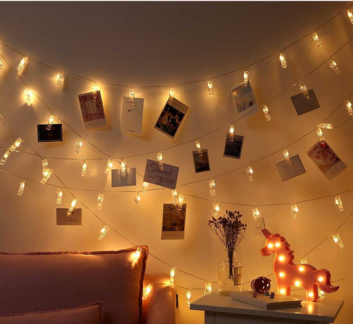Trang trí phòng ngủ đẹp bằng đèn LED 11 Trang trí phòng ngủ đẹp bằng đèn LED