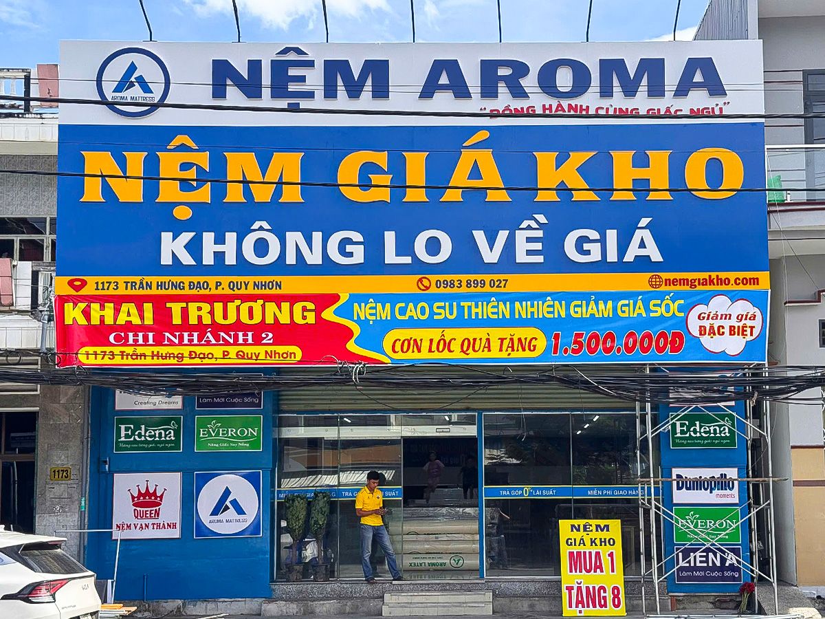 Nệm Giá Kho Khai Trương Chi Nhánh 2 Tại Quy Nhơn