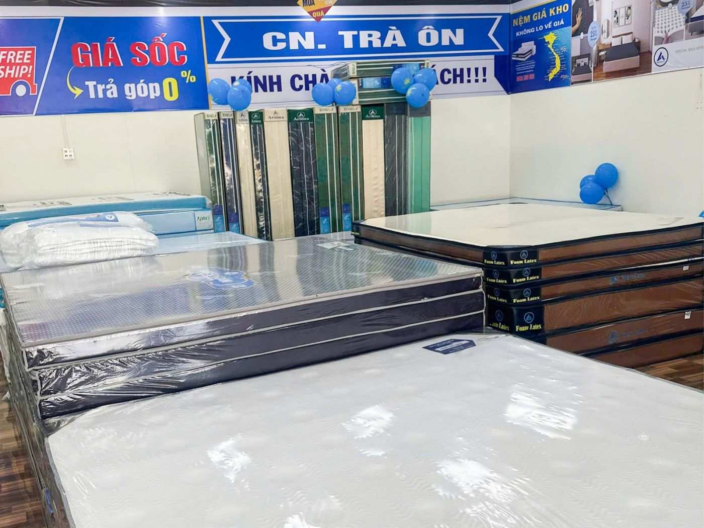 Tưng Bừng Khai Trương Cửa Hàng Nệm Giá Kho Trà Ôn 10 Tưng Bừng Khai Trương Cửa Hàng Nệm Giá Kho Trà Ôn