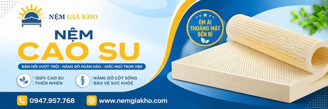 Nệm cao su giá rẻ