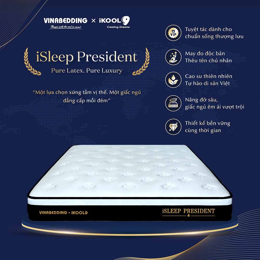 Nệm cao su iSleep President 4 Nệm cao su iSleep President - Ảnh 4