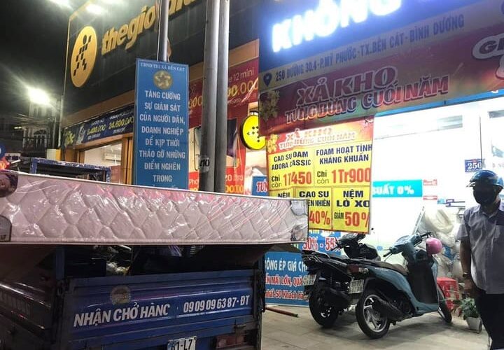 Cửa hàng đại lý nệm giá rẻ tại Bến Cát Bình Dương
