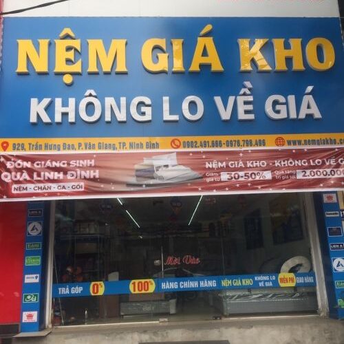 Cửa hàng đệm giá rẻ tại Ninh Bình