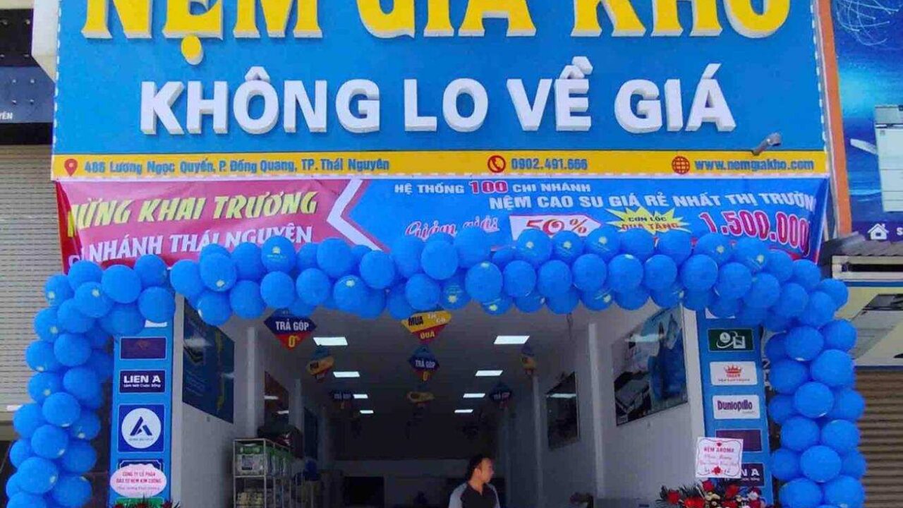 Cửa hàng đệm giá rẻ tại Thái Nguyên