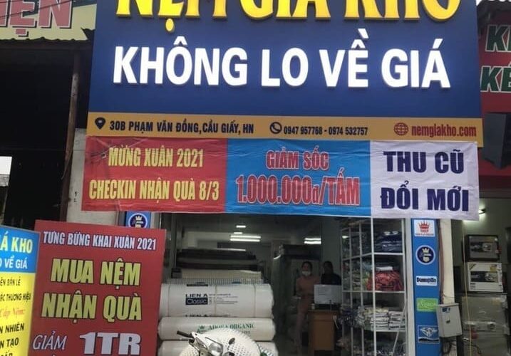 Cửa hàng đệm lò xo tại Cầu Giấy Hà Nội
