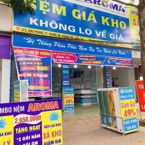 cửa hàng nệm giá kho tại Phước An Daklak